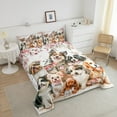 thumbnail image 4 of Erosebridal Cute Dog Bedding King Comforter Set, Cherry Blossoms Down Comforter, Cartoon Animal Room Decor, Reversible, 4 of 7