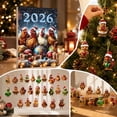 Pincandy 2026 Advent Calendar Christmas Chicken Ornaments 24 Days ...