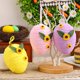 thumbnail image 2 of Hand Woven Eggs Hanging Ornament For Tree Decoration Basket Fillers Party Table Centerpieces and Holiday Decoration Yellow, 2 of 4