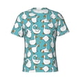 thumbnail image 3 of Naloa Cartoon Funny Goose Men's T-Shirt Sport T-shirt Men's Basic Tee Casual Men's Shirt, Round Neck, Short Sleeves - XX-Large, 3 of 5