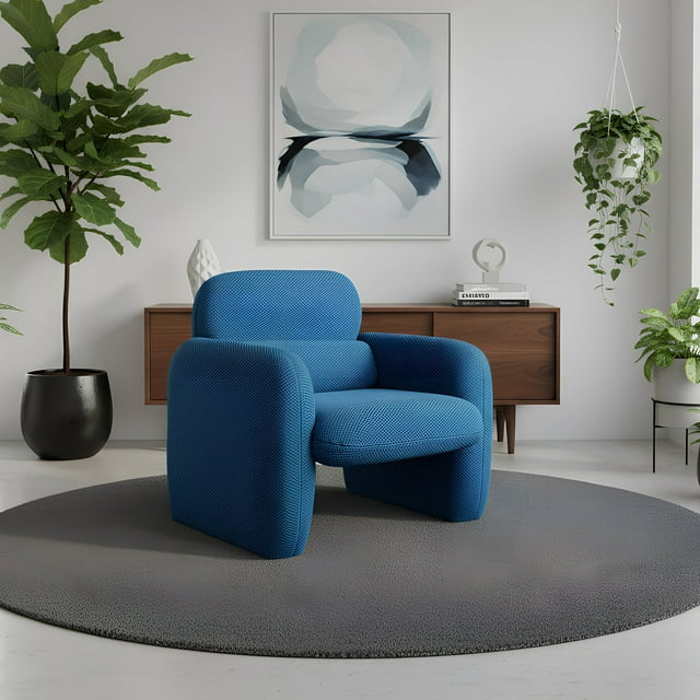 Bossa – Sillón Individual para Sala, Dormitorio u Oficina, Tapizado Cómodo Moderno de Fácil Armado – Roppongi