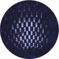 thumbnail image 1 of Ahgly Company Machine Washable Indoor Round Transitional Night Black Area Rugs, 3' Round, 1 of 7