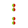 thumbnail image 4 of Eigraketly 10 piezas línea de pesca ruido doble cuentas campana portátil al aire libre agua dulce agua salada alarma de agua de mar rojo verde rojo verde 2piezas Eigraketly CBP378833, 4 of 6