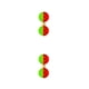 thumbnail image 1 of Eigraketly Paquete de 10 aparejos de señuelo con alarma de campana de cuentas dobles de ruido de línea de pesca rojo verde 2piezas, 1 of 6