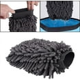 thumbnail image 6 of Microfiber Wash Mitt, Scratch-Free Finish Car Cleaning Mitts With Elastic Cuff Wrist, Dual-Use Mitts Waterproof Layers, Thick Absorbent Microfiber Mitts, Premium Chenille, 6 of 8