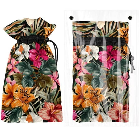 

Josid Floral Pattern Reusable Outdoor Faucet Insulation Covers Waterproof and Freeze-Resistant Spigot Protector Bags 2 Pack 11 x 6.9