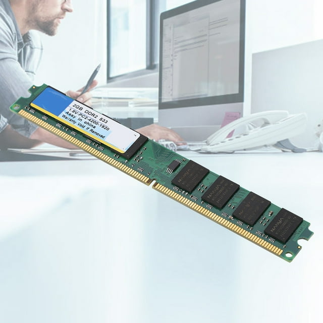 DDR2 Memory, DDR2 533MHz RAM Circuit Module Board 533MHz Stable 2G Capacity Portable For Desktop Motherboard