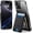 Black, variant on Magnetic Wallet with Adjustable Phone Stand, Magnetic Card Holder Compatible for iPhone 17/16/15/14/13/12 Series, RFID Blocking, Come with Detachable Phone Case