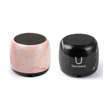 U Speakers Micro Marble Portable Wireless Bluetooth Speaker with Mic & Selfie Remote Control Active Lifestyle Travel Home Office Bundle with Coordinating Micro Speaker  Pair together  Perfect Gift price history on PriceWatchPro