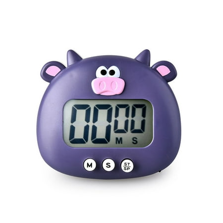 

Cute Cartoon Animal Countdown Timer for Frog/Cow Digital Cooking Timer with Magnetic Invisible Stand for Cooking Bake Sport Game Kitchen Timer