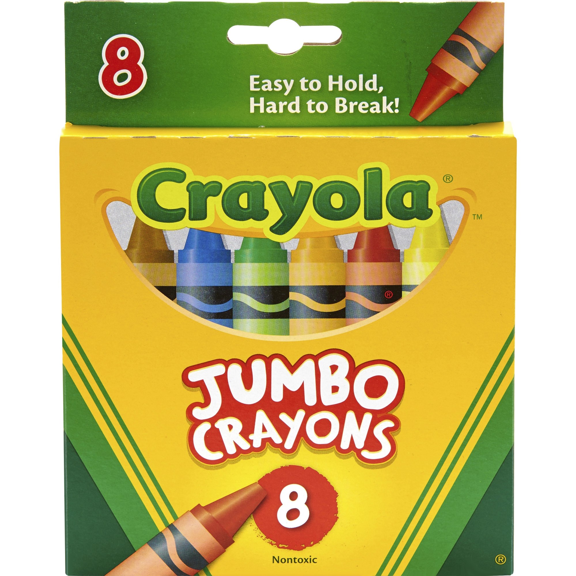 Crayola Jumbo Size Crayons for Toddlers, 8 Count, Easter Basket Stuffers for Toddlers, Gifts - image 5 of 10