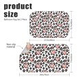 thumbnail image 3 of Pink and White Leopard Print Pattern Bath Mat Set Of 2,Non-Slip Rug for Bathroom,Kitchen,Bedroom,Entrance, 30x17 and 23.5x15.7 Inches, 3 of 5