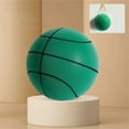 thumbnail image 2 of Size 7 Flocked Basketball with 12.6in No-Punch Hoop, Silent Indoor Basketball Set for Home Training, Wall Mounted Goal, Elastic Sport Training Equipment, 2 of 3