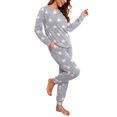 thumbnail image 3 of MINTREUS Womens Pajama Set Long Sleeve Sleepwear Nightwear Soft Pjs Lounge Sets With Pockets, 3 of 8