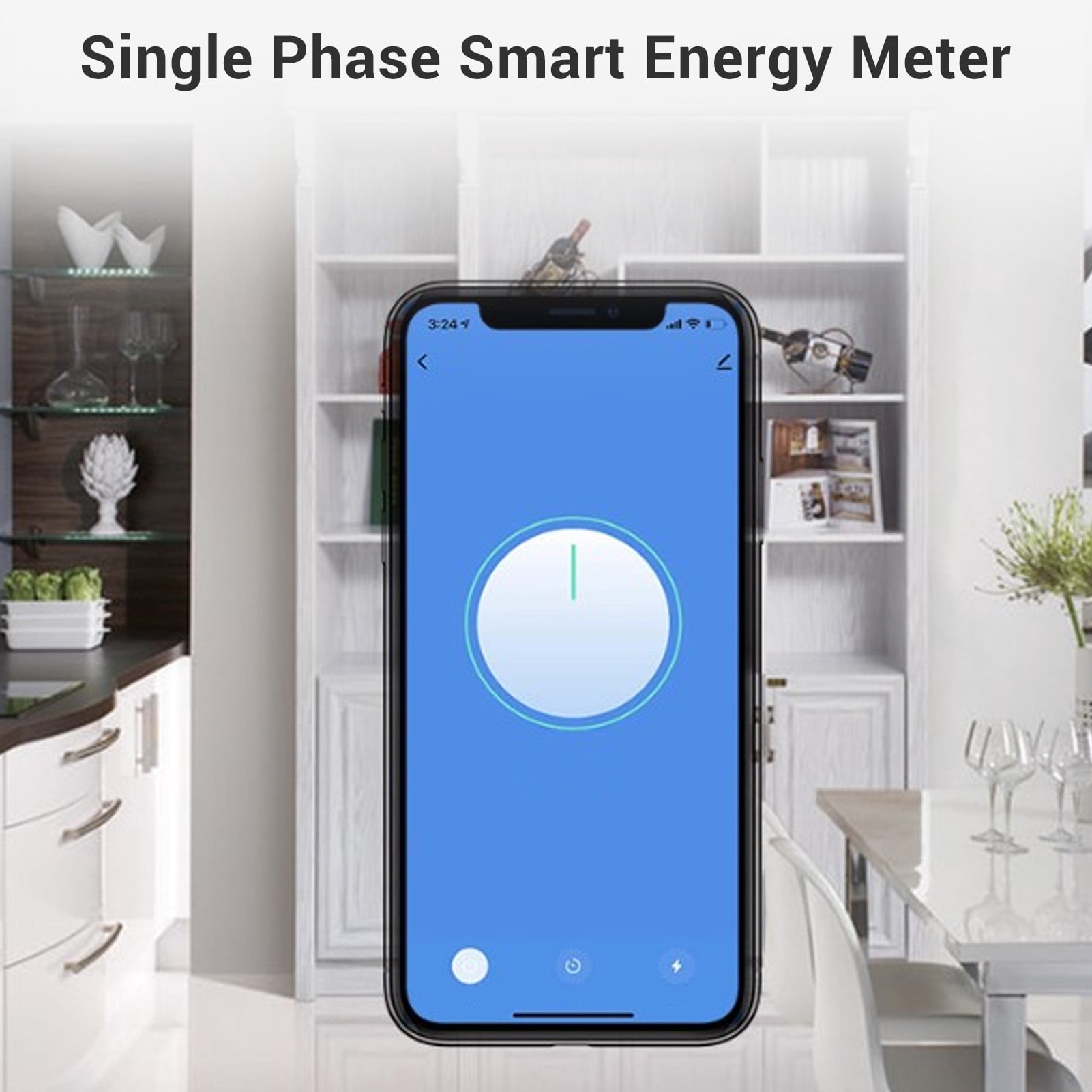 YAHHU ATMS1603AZ Smart Energy Meter DIN Rail Single Phase Real Time WiFi Monitor 100-240V 0.2-63A
