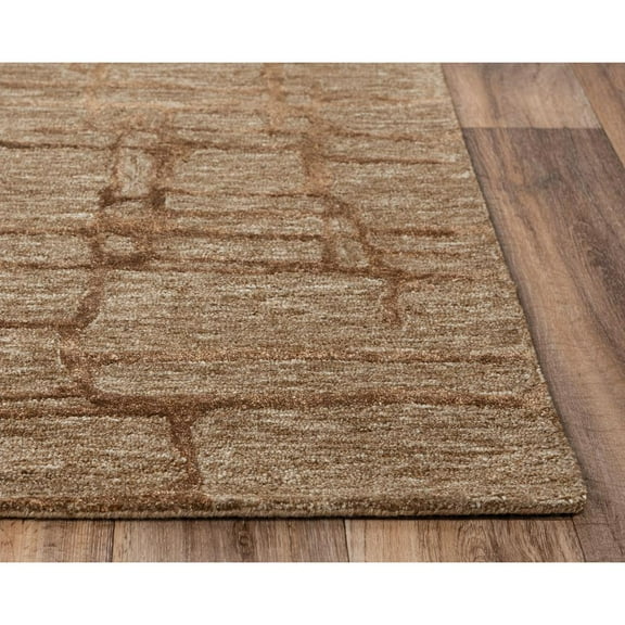 Alora Decor Winston 8'9" x 11'9" Brown/Chocolate/Beige Hand-Tufted Area Rug