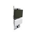 thumbnail image 1 of Ergotron StyleView Vertical Lift High Traffic Areas - Mounting kit (wrist rest, mouse pouch, panel vertical lift, foldable keyboard platform, mouse pad) - low profile - for LCD display / PC equipment - steel - white - screen size: 24" - on-wall mounted, 1 of 4
