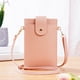 thumbnail image 2 of Bolso bandolera SHENGXINY para mujer, con pantalla táctil, bandolera para teléfono móvil con correa para el hombro, funda tipo cartera con ventana transparente para teléfonos de hasta 6.7 pulgadas,, 2 of 8