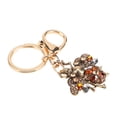 thumbnail image 4 of Llavero Chispeante, Diamantes De Imitación De Aleación De Llavero De Abeja De Color Brillante Chapado En Oro Para Colgante De Bolsa ANGGREK champán, 4 of 8