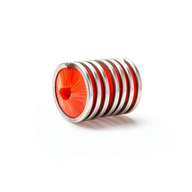Sonducket Limpiador de cuerdas de escalada, accesorio de limpieza duradero de mano, herramientas limpiadoras de correa, accesorios de Escalada Rojo