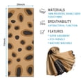 thumbnail image 2 of Beige and Black Of Leopard Print Hot Yoga Mat Towel Non Slip for Hot Yoga - Quick-Drying Yoga Mat Cover with 4 Corner Pockets with Travel Bag - Hot Yoga Towel Non Slip 74"x26", 2 of 6