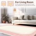 thumbnail image 3 of Ultra Soft Area Rug Trendy Minimalist Design Circular Motifs, Non Slip, Stain Resistant, Washable Area Rugs for Living Room, Bedroom, Young Spaces 2x3ft, 3 of 6