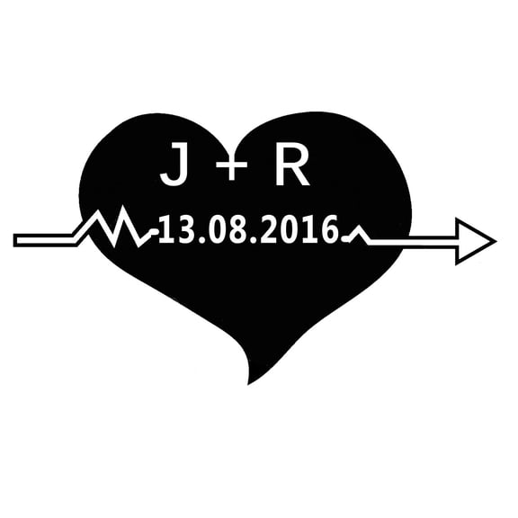 Self Inking Custom Rubber Stamp Heart Design Save The Date Personalized Stamper Proposal Idea Gift