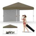 thumbnail image 1 of Carpa de Sombra Portátil 10x10 Pies - Toldo con Tela Oxford 210D y 98% UV, Ideal para Exterior, 1 of 8