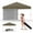 Brown, variant on 10x10 Pop Up Canopy with 1 Removable Sidewall, Easy Up Camping Tent with One Button Push Setup - 1 Roller Bag, 4 Weight Bags, Waterproof & UV-Resistant for Deck, Garden, Sports, Beach, Party