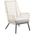 thumbnail image 1 of Afuera Living Modern Fabric/Rope/Metal Outdoor Lounge Chair in Natural, 1 of 7