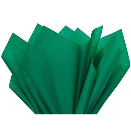 Emerald Green Tissue Paper Squares, Bulk 10 Sheets, Premium Gift Wrap and Art Supplies for Birthdays, Holidays, or Presents by Feronia packaging, Large 15 Inch x 20 Inch