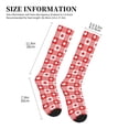 thumbnail image 2 of Lsque Maple Leaves1 Pattern Sport Compression Socks for Men & Women 15-20 mmHg Knee High Nurse Pregnant Running Medical and Travel Athletic, 2 of 6