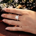 thumbnail image 4 of solitaire jewels 4CT Princess Moissanite Solitaire Engagement Ring For Women, 10K Rose Gold, 4 of 6