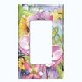 thumbnail image 5 of Metal Light Switch Plate Cover Vintage Purple Floral Butterfly Sky Art FLW110, 5 of 13