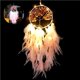 thumbnail image 4 of Decoración De Pared De Plumas Exótica Led Para Colgar En La Pared Artesanía De Plumas Decoración Bohemia Colgadores De Plumas De Pared Simples Adorno Led Bohemio Hecho A Mano Para El Dormitorio Sala Minnieouse HA026599-03, 4 of 7
