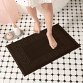 thumbnail image 6 of Dan River Brown Bath Mat Greek Set 2 piece 20x32 in Soft Quick Drying Cotton Bathroom Rugs, 6 of 8