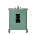 thumbnail image 6 of Elegant Decor Rhodes 30" Wood Single Bathroom Vanity in Vintage Mint Green, 6 of 15