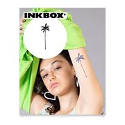 Inkbox Temporary Tattoos, Semi-Permanent Tattoo, One Premium Easy Long Lasting, Water-Resistant Temp Tattoo with For Now Ink - Lasts 1-2 Weeks, Palm Tree Tattoo, Elma, 5 x 2 in