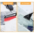 thumbnail image 2 of AstroAI Ice Scraper and Detachable Snow Brush for Car Windshield, Snow Scraper Broom with Foam Grip, Red, 1 Pack, 2 of 12