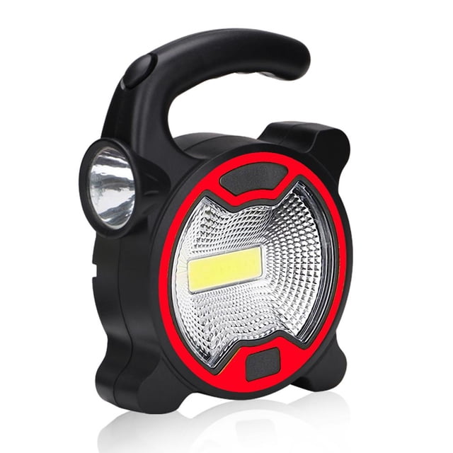 COB LED Power Work Light Camping High Portable Impermeable Lámpara de jardín Rojo