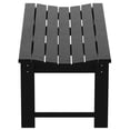 thumbnail image 4 of Ellendale Poly Plastic Backless Adirondack Bench in Black, 4 of 6
