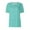 #101 Mint Green, variant on BRDFRL Scrubs Short Sleeve Workwear With Two Pockets Snap Front Printed Crew Neck Top Turquoise 5XL