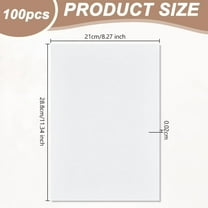 1set 100pcs Parchment Papers Stationary Paper Diplomas Paper for Printing & Writing White 288x210x0.2mm