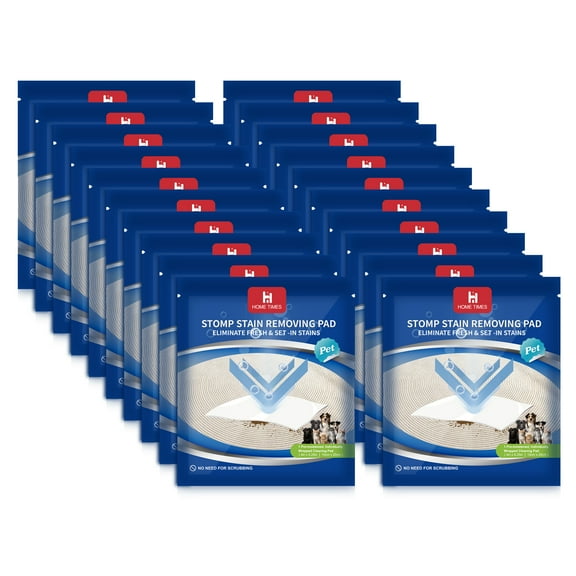 Home Times Carpet Cleaning Wet Wipes, Pet Lifting Pads Oxy for Stain Removal on Carpet & Area Rug Cleaning, 20 Count