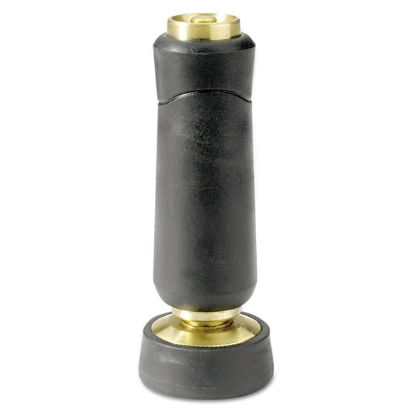 Gilmour Straight Twist Nozzle, Adjustable Spray, Brass/Rubber, Black (GLM528)