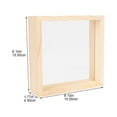 thumbnail image 2 of FUTUREORYY Dried Flower Frame Wood Decorative Item Square 1Pack, 2 of 7