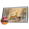 thumbnail image 2 of Diamante pintura 5D taladro redondo completo mosaico DIY Navidad Iglesia Kit decoración de pared Tmvgtek decoración de arte en el hogar, 2 of 9