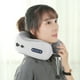 thumbnail image 1 of Almohada de espuma viscoelástica para el cuello con masaje - Almohada de viaje en forma de U para aliviar el dolor cervical, calor y vibración USB, uso en oficina y avión, marrón/negro/gris, 1 of 6