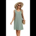 thumbnail image 3 of Vestido de Verano para Mujer, Color Verde Oscuro, Talla XL, 3 of 10