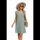 thumbnail image 3 of Vestido de Verano para Mujer, para Playa, Vacaciones, Color Verde Oscuro, Talla S, 3 of 10